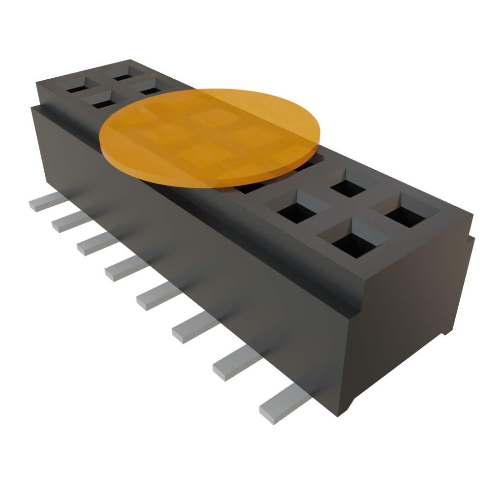 Samtec-CLM-108-02-L-D-K-TR Steckverbinderleisten und Leiterplattenbuchsen Conn Micro Socket Strip SKT 16 POS 1mm Solder ST Top Entry SMD T/R