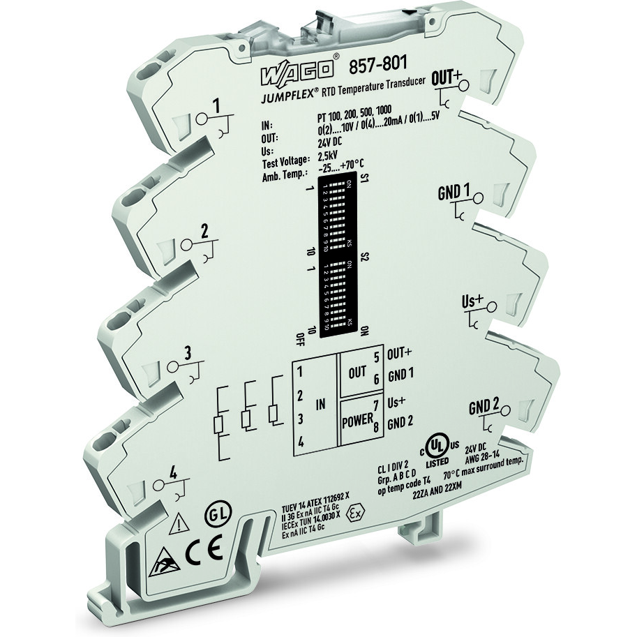 WAGO-857-801 Sensor- und Detektorschnittstelle Signal Conditioners