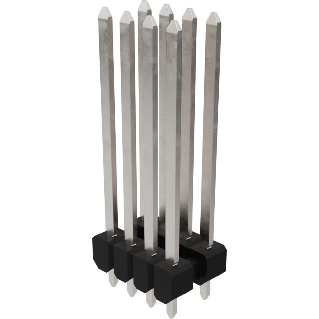 Molex-757576441 连接器插头及 PCB 插座 Conn Unshrouded Header HDR 8Power POS 3.5mm Solder ST Thru-Hole MX 150 Tube