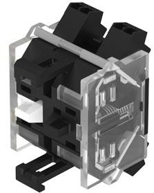 EAO-704.918.5 Kontaktblöcke Contact Blocks N.O./N.C. SPST/SPST Push-In 6A 250VAC