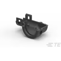 TE Connectivity-965577-1 Accesorios del conector Connector Accessories Strain Relief Straight Polyamide Black Box/Package
