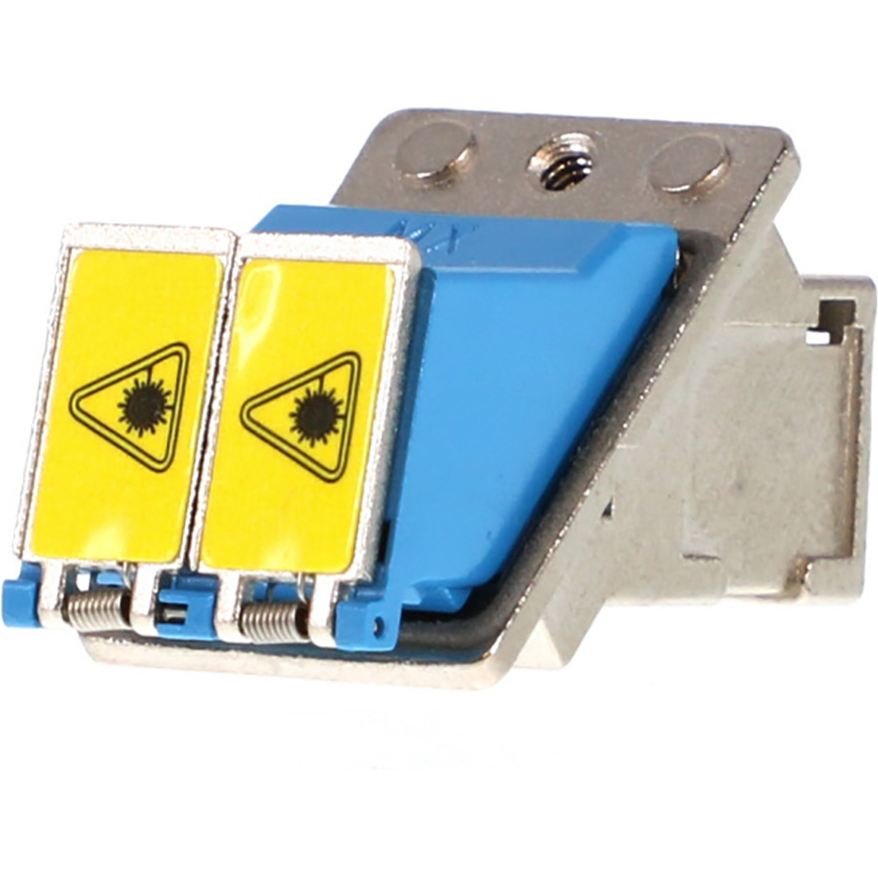 Molex-1061153200 Steckverbinder, LWL EMI LC Adapter, Angled, Duplex, Metal Body, Ceramic Alignment Sleeve, Screw Mount Style with Single Screw, Shutter One Side, metal doors