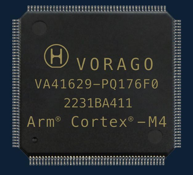 VORAGO Technologies-VA41629-PQ176F0PBA Microcontrollers - MCUs MCU 32-bit ARM Cortex M4 RISC 3.3V 176-Pin PQFP
