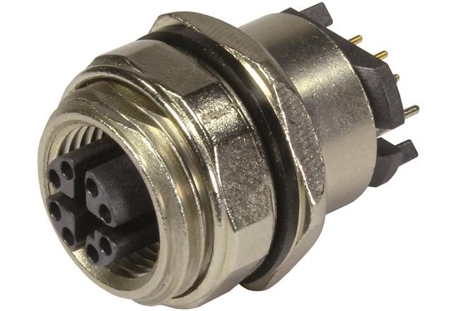 HARTING Technology Group-21033812804 Connector Circular Conn M12 Circular SKT 8 POS Solder ST Thru-Hole 8 Terminal 1 Port Tray