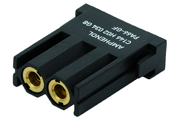 Amphenol-C146 H02 034 G8 Accesorios del conector Connector Accessories Module Straight Black