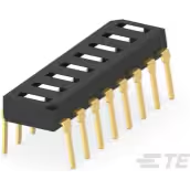 TE Connectivity-GDS0804 Switch DIP Switch DIP OFF ON SPST 8 Flush Slide 0.025A 24VDC PC Pins 2.54mm Thru-Hole Tube