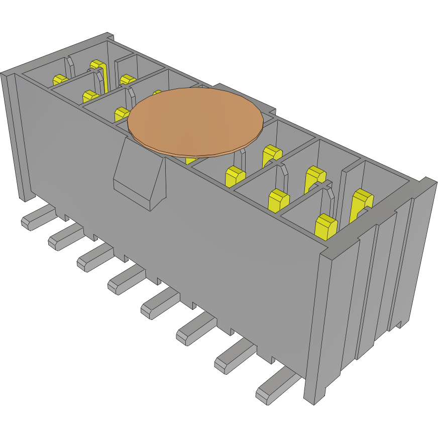 Samtec-IPL1-108-02-S-D-K-TR Steckverbinderleisten und Leiterplattenbuchsen Conn Wire to Board HDR 16 POS 2.54mm Solder ST Top Entry SMD Mini Mate® T/R