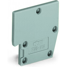 WAGO-709-312 Steckverbinderzubehör Connector Accessories Intermediate Plate Straight Polyamide 6/6 Gray Box