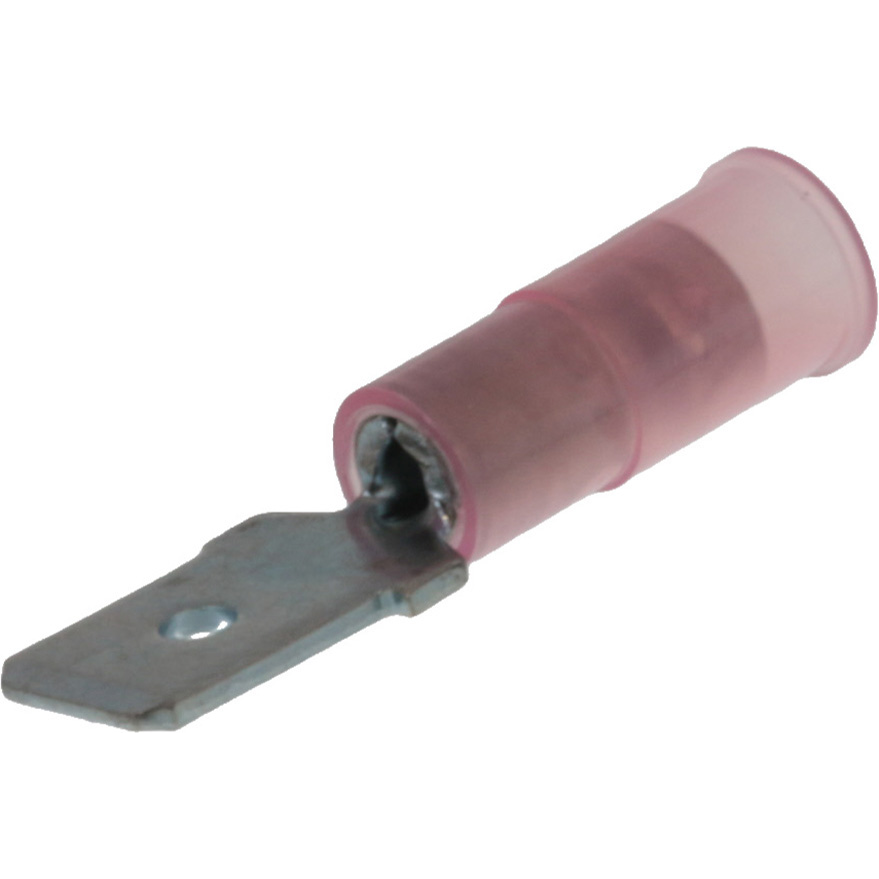 Molex-0190250004 Connector Terminals Quick Disconnect Terminal 18-22AWG Brass Red M 25.4mm Zinc Chromate Avikrimp™ T/R