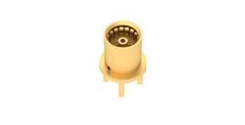 Radiall-R128427700 RF-Steckverbinder Conn BMA 0Hz to 2GHz 50Ohm Solder ST Thru-Hole RCP Gold Over Nickel