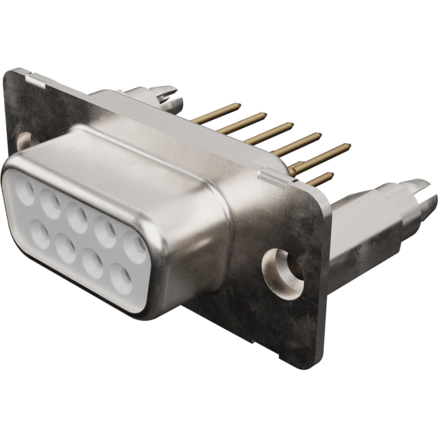 Molex-1731090359 Connector D-Subminiature Conn D-Sub F 9 POS 1.42mm Solder ST Thru-Hole 9 Terminal 1 Port Carton