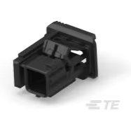 TE Connectivity-2302454-1 分立接线罩连接器 Conn Housing RCP 1 POS Crimp ST Cable Mount Black