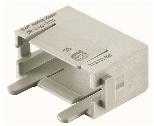 HARTING Technology Group-09140013111 Connector Accessories Connector Accessories Adapter Module Straight Polycarbonate Pebble Gray Han-Modular®