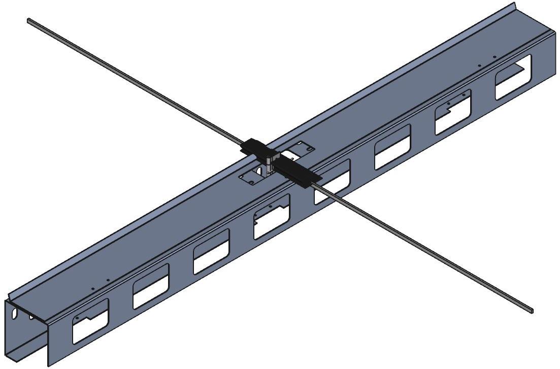 Hammond Manufacturing-C4VCM42BK1 null Vertical Cabinet Cable Manager With Door, Steel, Black, 42In Length, 3.62In Depth, 4In Height