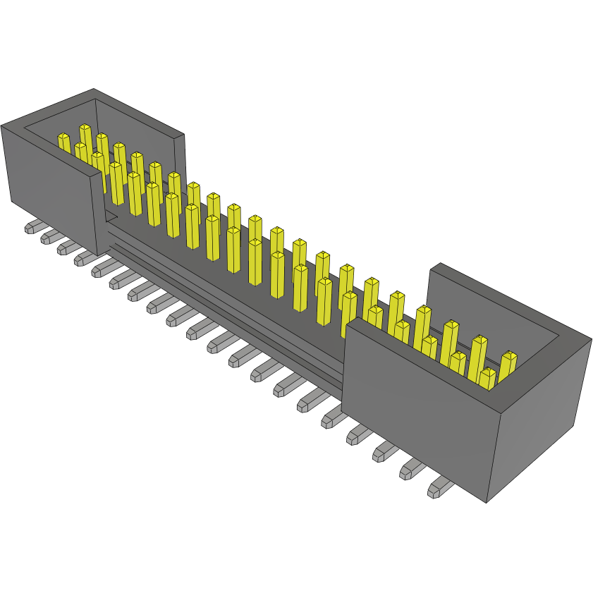 Samtec-FTMH-120-03-L-DV-ES-A 连接器插头及 PCB 插座 Conn Shrouded Header (4 Sides) HDR 40 POS 1mm Solder ST Top Entry SMD Tube