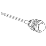 Bivar-PM5-AP7Y2.0V Panel Mount Indicators 8.5 mm LED Panel Mount Indicator
