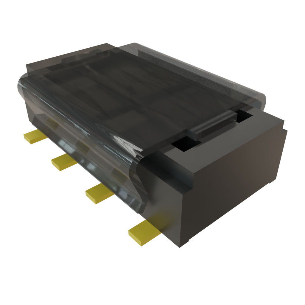 Samtec-CLT-104-02-G-D-A-P-TR Cabezales del conector y receptáculos PCB Conn Socket Strip SKT 8 POS 2mm Solder ST Top Entry SMD TIGER CLAW™ T/R
