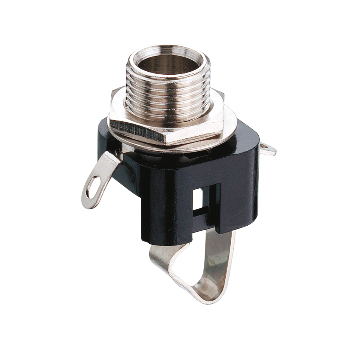 Lumberg-KLBM 3 Connettore audio e video Conn 6.35MM Stereo Jack F 2 POS Solder Lug ST Panel Mount 2 Terminal 1 Port Bulk