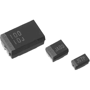 Vishay-TMCMA0G107MTRF Condensateur au tantale massif Cap Tant Solid 100uF 4V A CASE 20% (3.2 X 1.6 X 1.6mm) Inward L SMD 3216-18 1.1 Ohm 125°C T/R