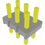 Conn Unshrouded Header HDR 6 POS 2.54mm Solder ST Top Entry Thru-Hole Bulk