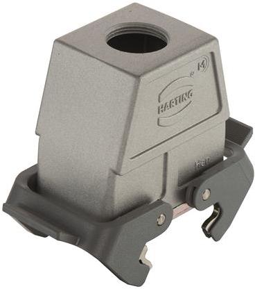 HARTING-19628100766 Adaptateurs pour manchons thermorétractables Hood 180° 10B Shell Size Die Cast Aluminum Double Lock Han®