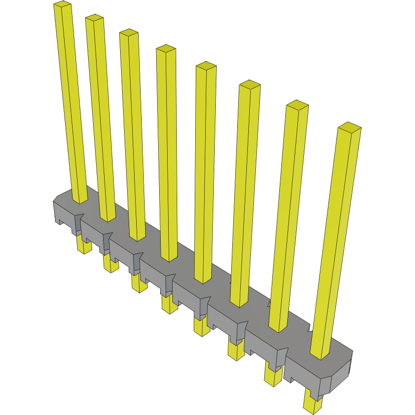 Samtec-MTLW-108-22-S-S-480 Steckverbinderleisten und Leiterplattenbuchsen Conn Unshrouded Header HDR 8 POS 2.54mm Solder ST Top Entry Thru-Hole Bulk