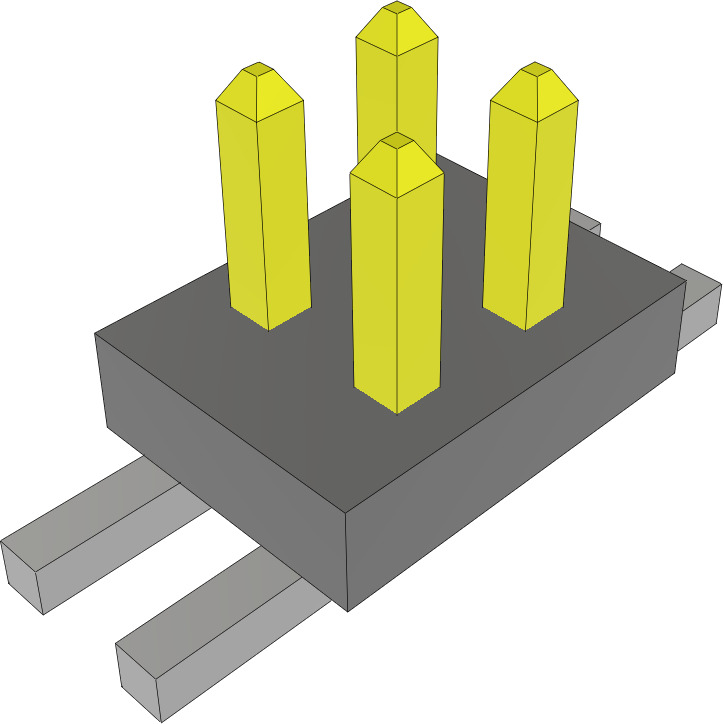 Samtec-FTS-102-02-F-DV-TR Steckverbinderleisten und Leiterplattenbuchsen Conn Unshrouded Header HDR 4 POS 1.27mm Solder ST Top Entry SMD T/R