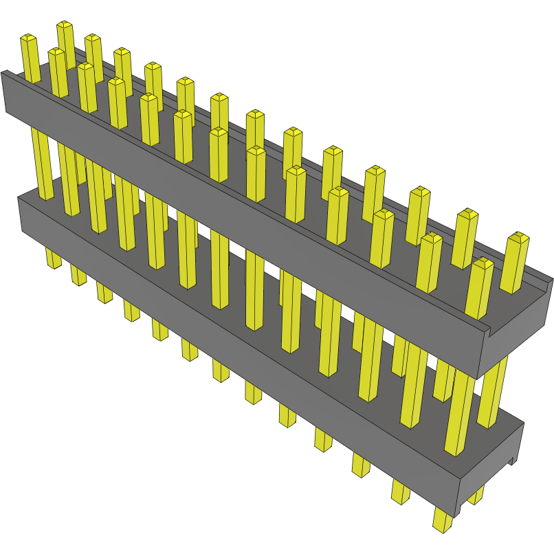 Samtec-DW-13-15-T-D-430 Steckverbinderleisten und Leiterplattenbuchsen Conn Board Stacker HDR 26 POS 2.54mm Solder ST Top Entry Thru-Hole Bulk