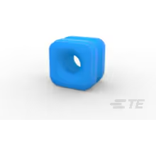 TE Connectivity-2325349-1 Accessori per connettori Connector Accessories Gang Wire Seal Straight Silicone Rubber Blue
