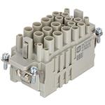 Conn Rectangular F 18Power/18Signal POS Crimp ST Panel Mount