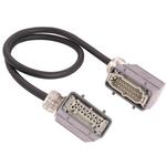 Copper cable (round) Pre-assembled on both sides Cable length 2 m