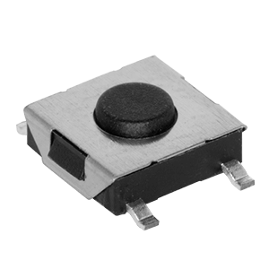 Same Sky (formerly CUI Devices)-TS07-667-25-BK-260-SMT-TR Interruttore tattile Switch Tactile OFF (ON) SPST Round Button Gull Wing 0.05A 12VDC 60000Cycles 2.6N SMD T/R