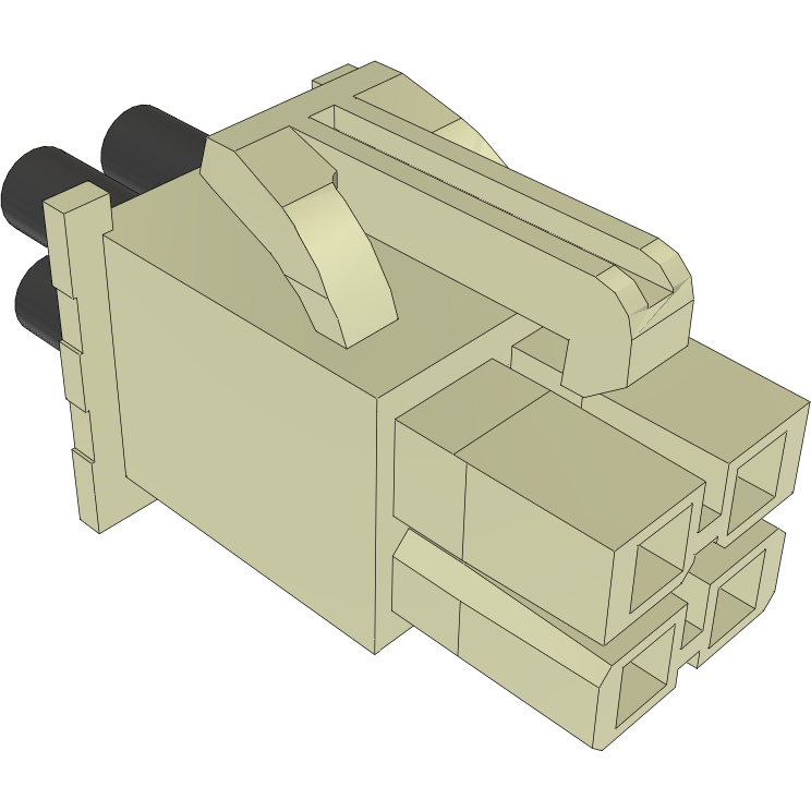Samtec-PMSD-02-22-K-84.00-S Cable Assembly AC Power Cable Assembly 2.133m Power 4 POS SKT Crimp 22AWG