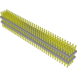 Conn Board Stacker HDR 144 POS 2mm Solder ST Top Entry Thru-Hole Bulk