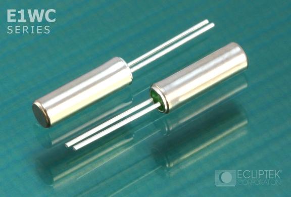 Ecliptek-E1WCDA12-32.768K Crystals Crystal Resonator 0.032768MHz ±20ppm (Tol) 12.5pF FUND 35000Ohm 2-Pin Thru-Hole Bulk