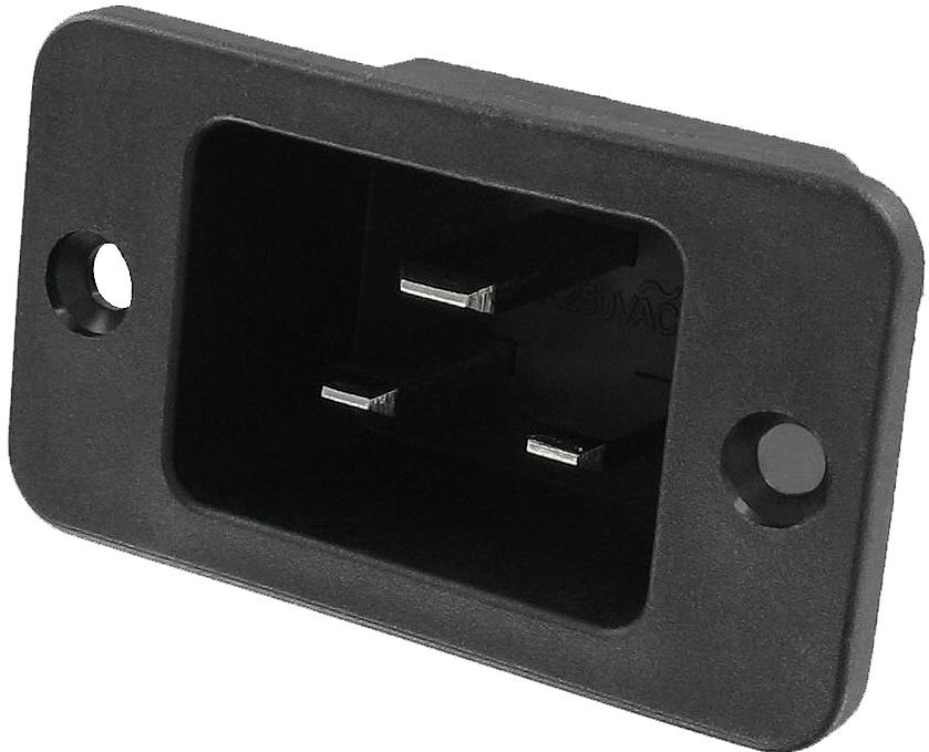 Qualtek Electronics-744W-00/04 Raccordement d'alimentation Conn Power M 3 POS ST Panel Mount 3 Terminal 1 Port Bulk