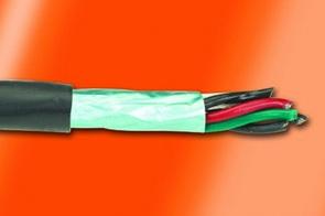 Alpha Wire-25098 BK199 Kabel, Mehrleiter Shielded Multi-Conductor Cable Tape Polyvinyl Chloride 8Conductors 24AWG 5.89mm 300VAC Black Polyurethane Bulk