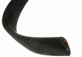 Assmann WSW components, Inc-AT-K-26-8-B/100 扁平电缆 Flat Cable Polypropylene 8Conductors 26AWG Black 30.5m Bag