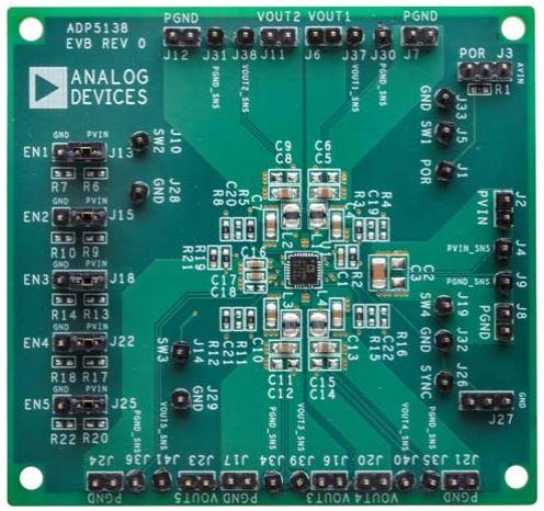 Analog Devices-ADP5138W-1-EVALZ Power Management Development Boards and Kits ADP5138 DC to DC Converter and Switching Regulator Chip Evaluation Board