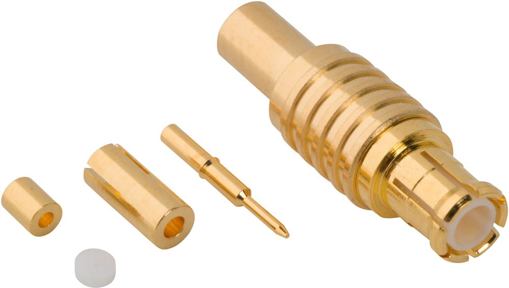 Amphenol RF-252204 Raccordement FR Conn MCX 0Hz to 6GHz 50Ohm Crimp ST Cable Mount PL Gold