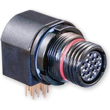 Glenair-801-023-07M9-4PA Connettore circolare Conn Circular PIN 4 POS Solder RA Panel Mount 4 Terminal 1 Port