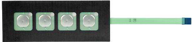 NKK Switches-FMBN04BD Tastenfelder und Tastaturen Keypad 4 Cable 20mA 24VDC 1000000Cycles 6N