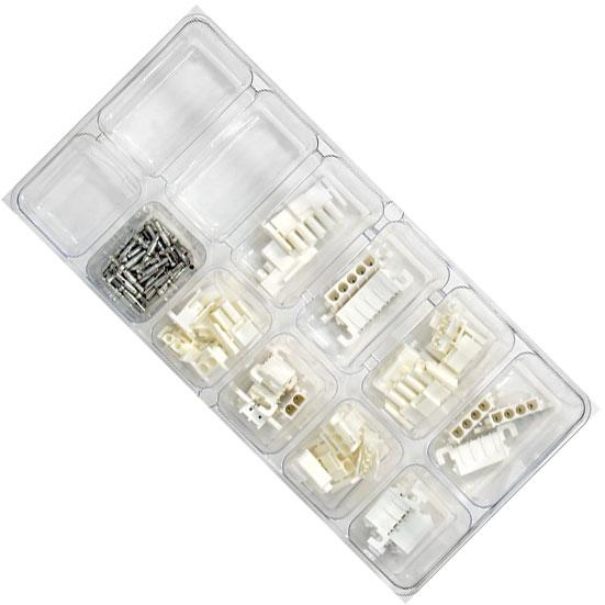 TE Connectivity-2110852-9 Juegos de componentes Single Row Right Angle Header and Plug Connector Kit