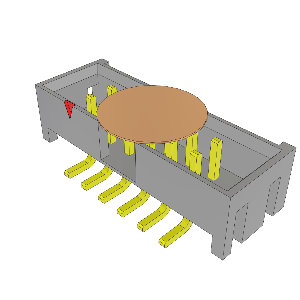 Samtec-STMM-106-02-G-D-SM-K-TR Piastre connettori e prese PCB Conn Shrouded Header (4 Sides) HDR 12 POS 2mm Solder ST SMD T/R