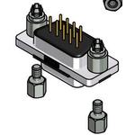 Conn D-Sub SKT 9 POS 1.37mm Solder ST Thru-Hole 9 Terminal 1 Port