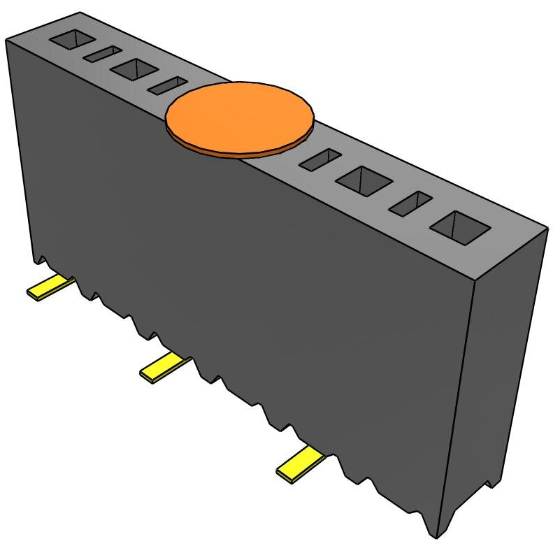 Samtec-SSM-106-L-SV-K-TR Connector Headers and PCB Receptacles Conn Socket Strip SKT 6 POS 2.54mm Solder ST Top Entry SMD T/R
