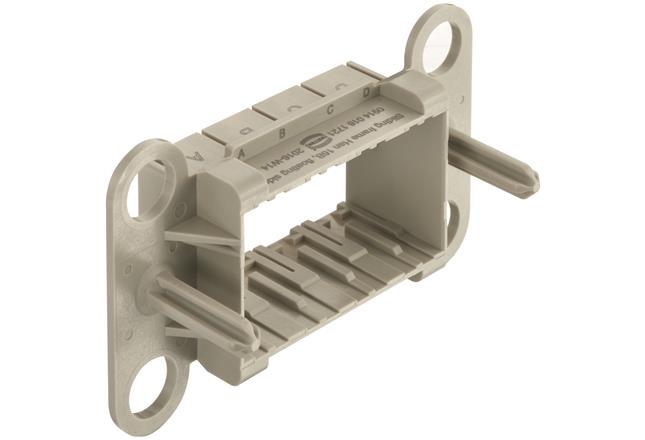 HARTING-09140161721 Steckverbinderzubehör Connector Accessories Sliding Frame Straight Polycarbonate