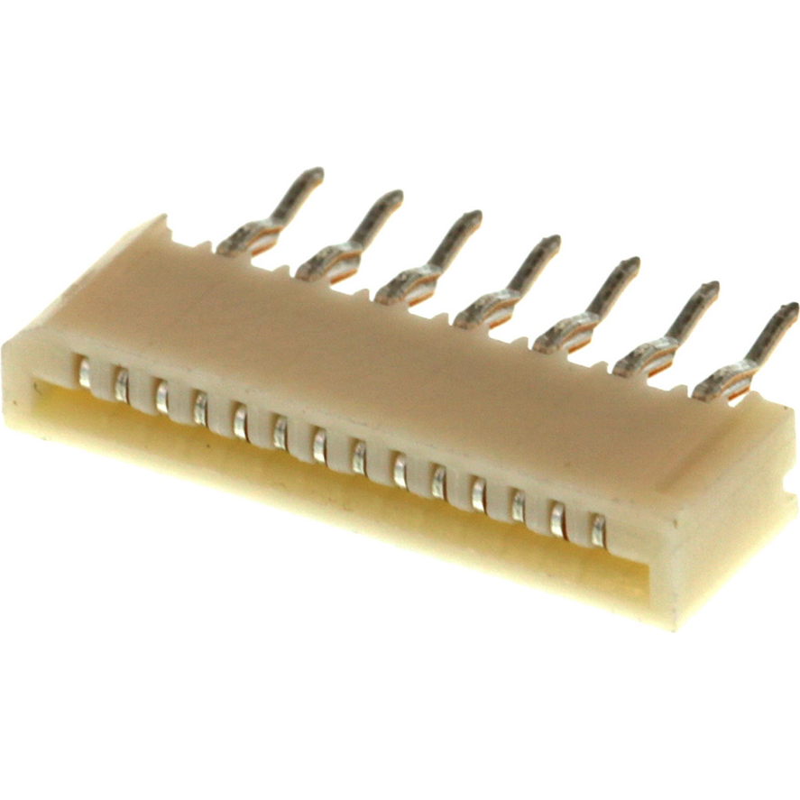 Molex-0528061410 FFC-FPC 连接器 Conn FFC Connector SKT 14 POS 1mm Solder ST Thru-Hole Tray