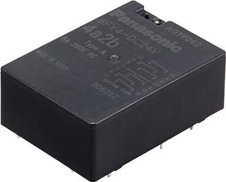Panasonic-SFY5-DC18V Power Relays Power Relay 18VDC 6A 5PST-NO/SPST-NC(28.6x39x14.5)mm THT