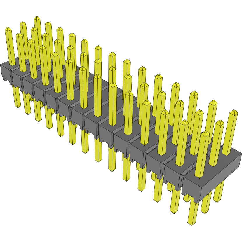 Samtec-TSW-114-08-S-T Embases de raccordement et réceptacles PCB Conn Unshrouded Header HDR 42 POS 2.54mm Solder ST Top Entry Thru-Hole Bulk